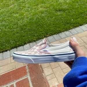 Pink Checkered Vans